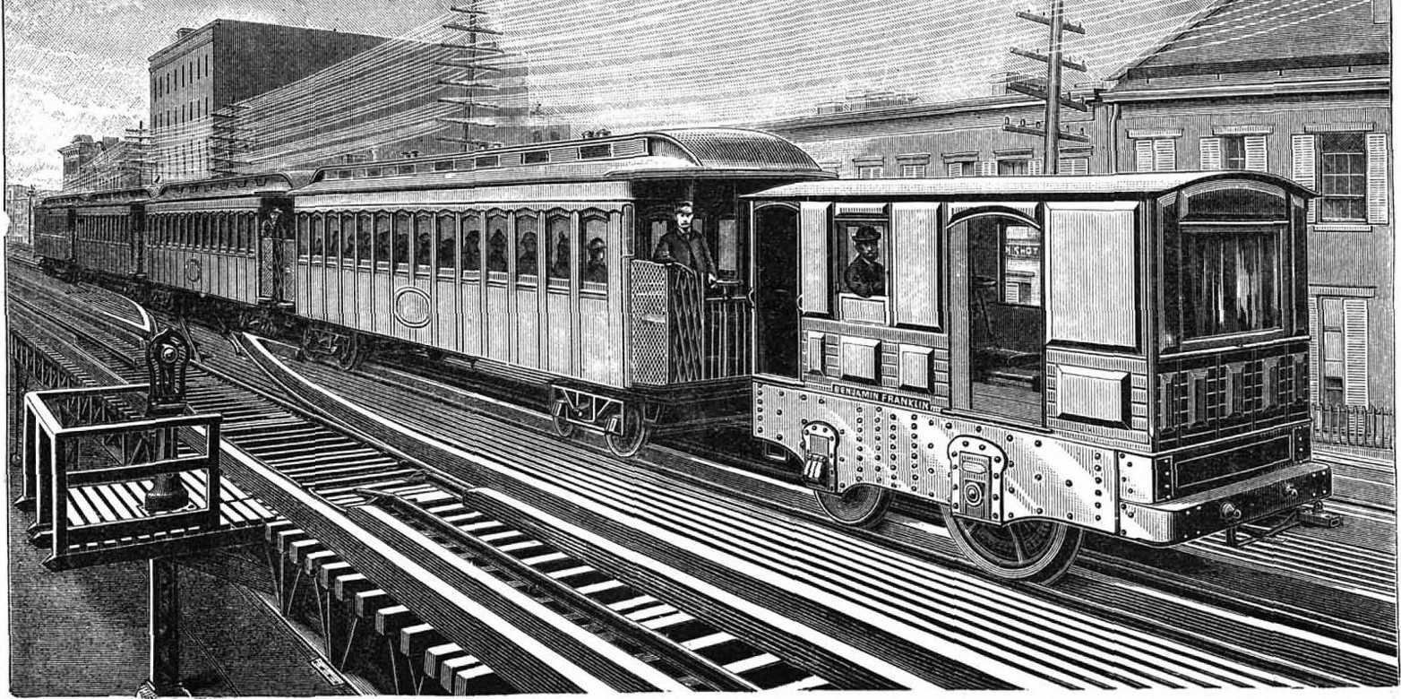 Enlarged view: Franklin four-car train ( CC0 1.0 by Internet Archive Book Images via flickr)