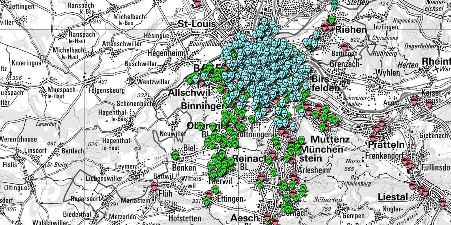 Vergrösserte Ansicht: Shared Mobility Angebote ( BFE / www.sharedmobility.ch)