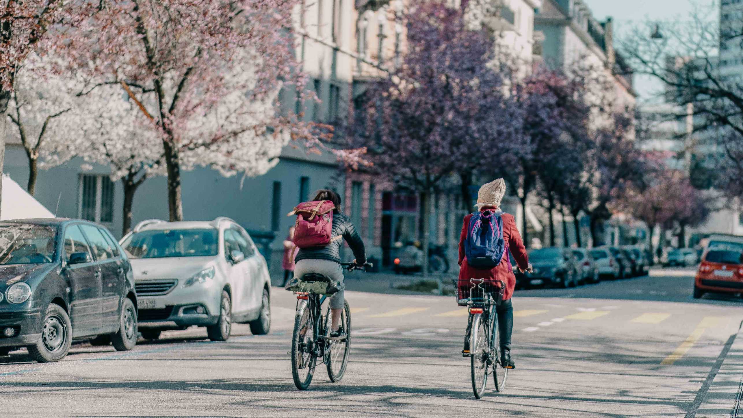 Velofahrer in Zürich